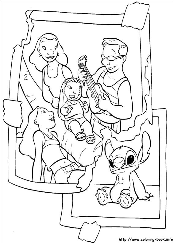 Lilo and Stitch coloring picture